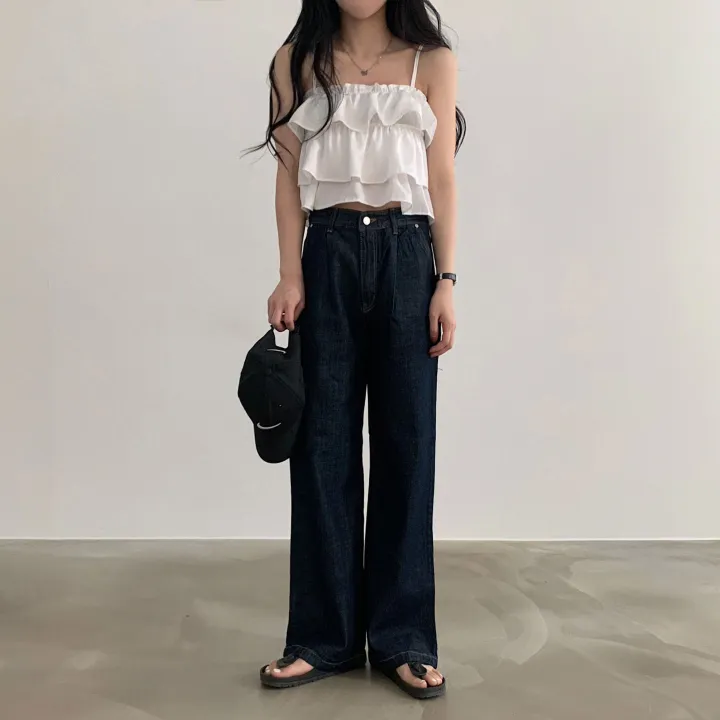 [베스트재진행] 메리미 프릴 캉캉 뷔스티에 크롭 끈나시;2col 상세 이미지 19