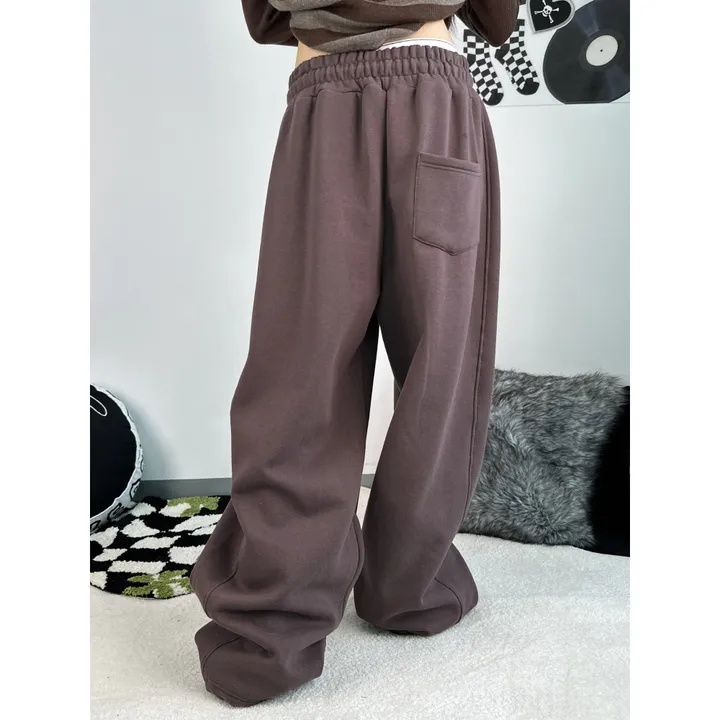 ❤️‍🔥누적판매8,000 돌파 기념❤️‍🔥[UNISEX/기모 ver.🤧/소장추천!]럽 올 컬러 와이드 스트링 트레이닝 팬츠(5color) 상세 이미지 88