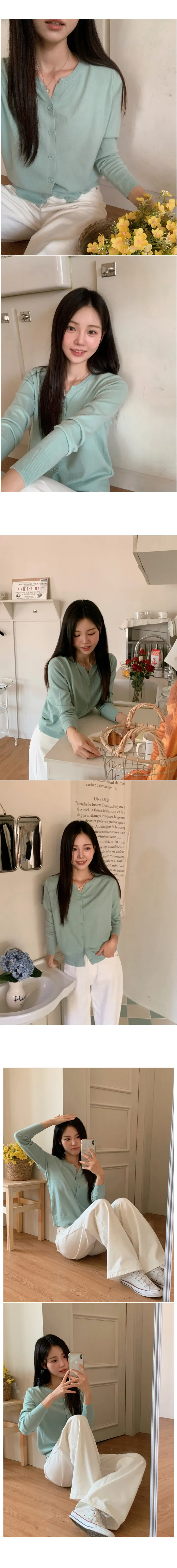 [기획]소프트 어텀 라운드 니트 가디건 (4color) 상세 이미지 7