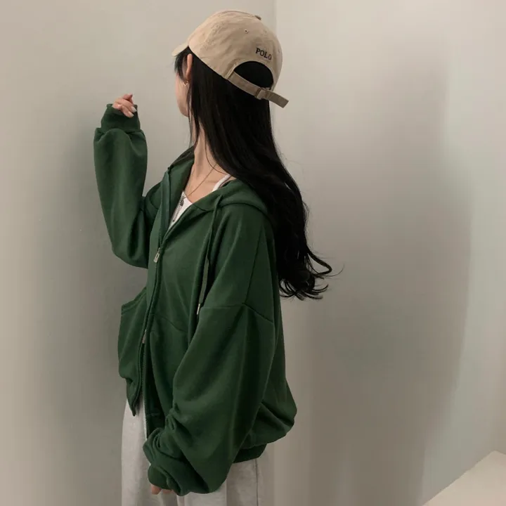 [사계절인기템/7컬러*.*] 심플무지 투웨이 오버핏 후드집업,점퍼 - 12color 상세 이미지 17