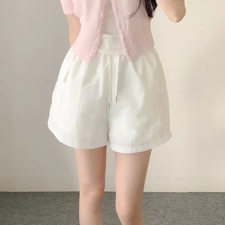 아이스 카고 아노락 밴딩 반바지 - 4color (바스락/숏팬츠/포켓/스트링/트레이닝) 상세 이미지 11