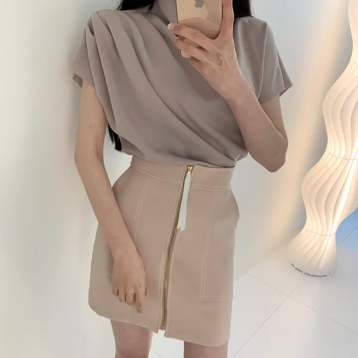 메르제 드레이프 블라우스 상세 이미지 12