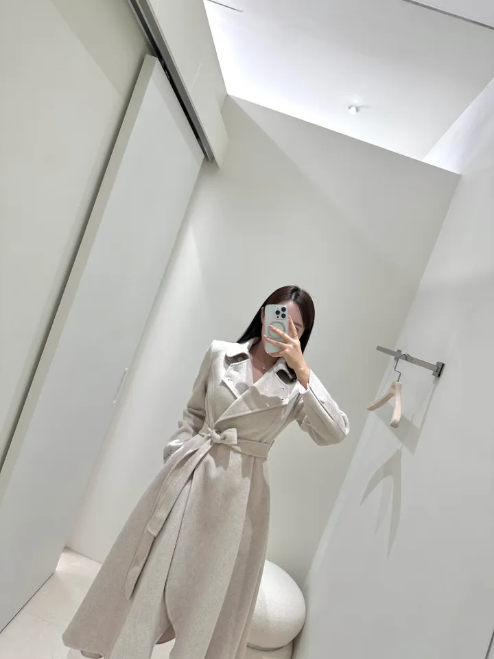 슬림 훌 핸드메이드 울 롱 코트 2color 상세 이미지 1