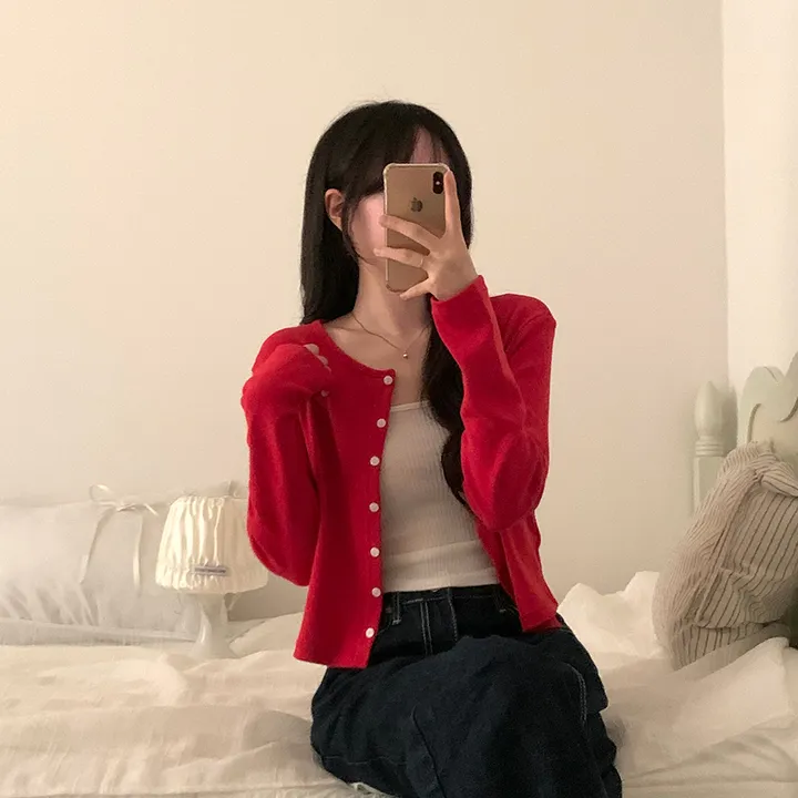 로로 펀칭 가디건 (8color) 상세 이미지 103