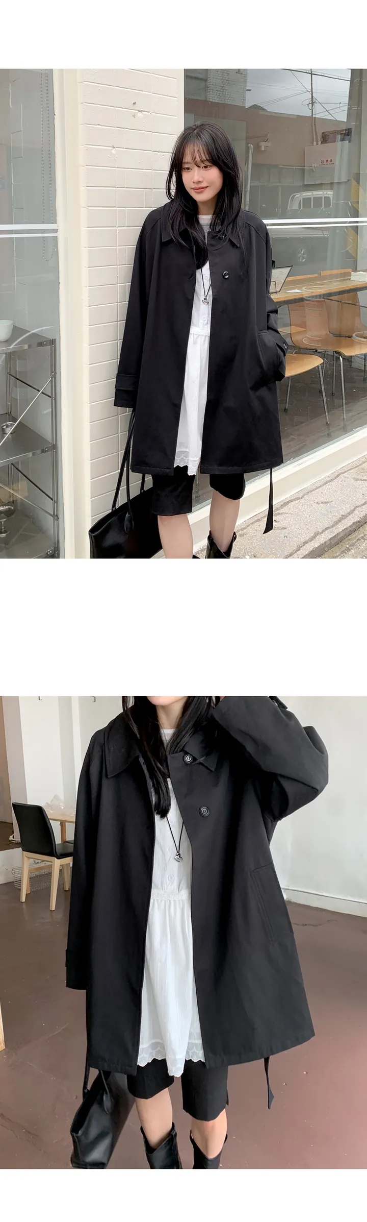 [간절기필수!베이직한♥]밀스래글런하프트렌치CT 상세 이미지 36