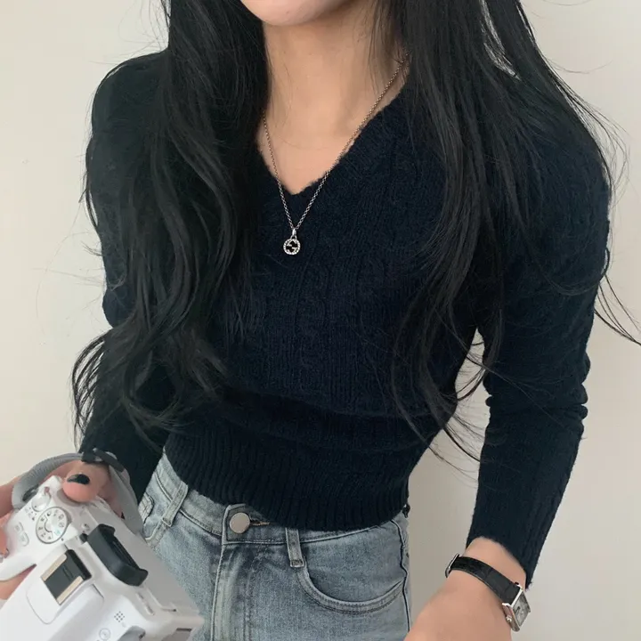 [허리보정2탄] 에브리데이 꽈배기 브이넥 니트 ;4col 상세 이미지 53