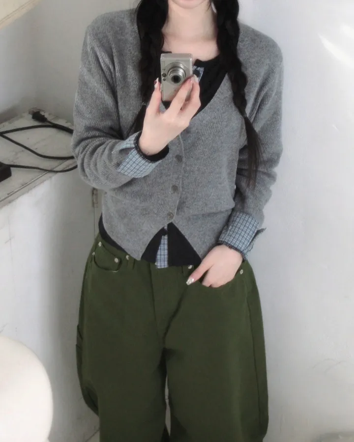 [봄신상/5col] mango v-neck knit cd 상세 이미지 12