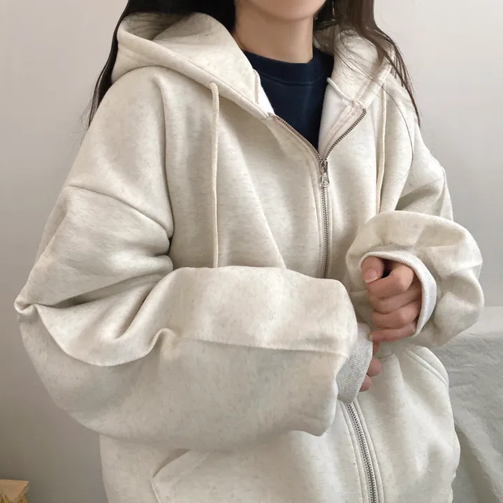 [기모/6color] 마일드 데일리 오버핏 투웨이 무지 후드집업 상세 이미지 25