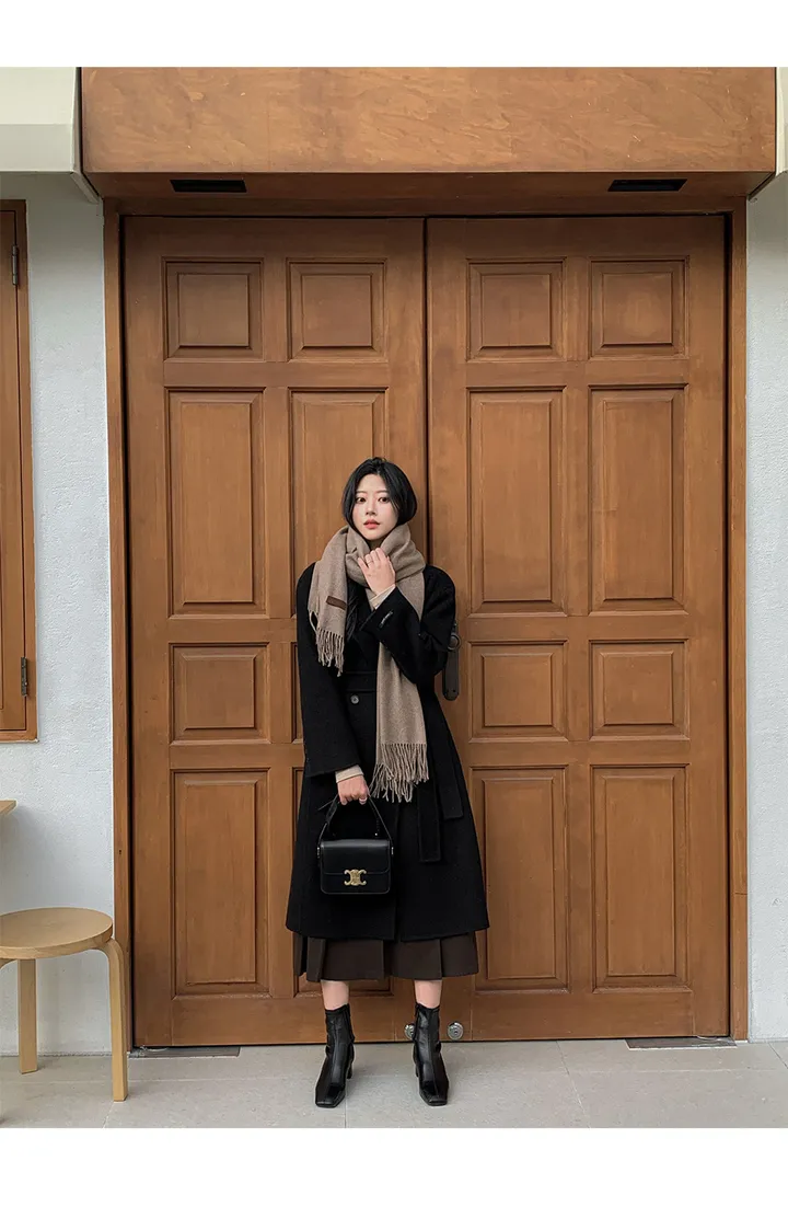 [자체제작/1만장돌파!/S-L] 브랜던 프리미엄 더블 울 핸드메이드 롱 코트 상세 이미지 158