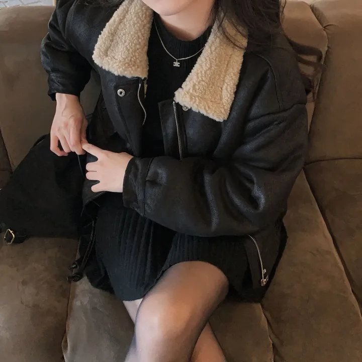 [양털안감🖤/겨울무스탕]고급빈티지무드, 소프트 스웨이드 양털 무스탕 점퍼 자켓 상세 이미지 11