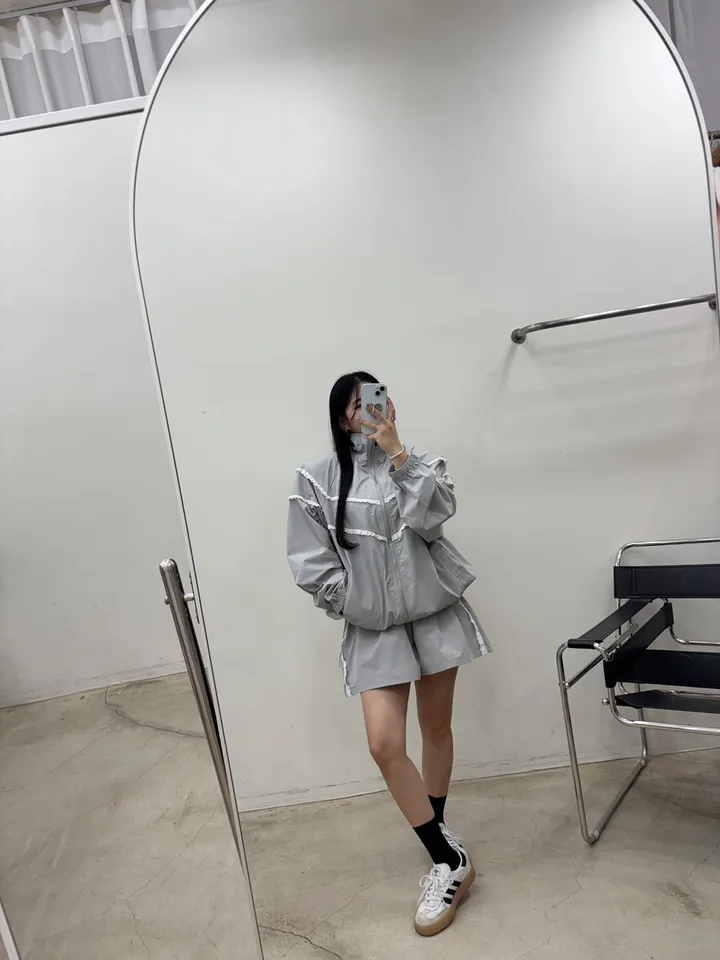 세트할인 / 레이스 오버핏 점퍼 아노락세트 4col 상세 이미지 16