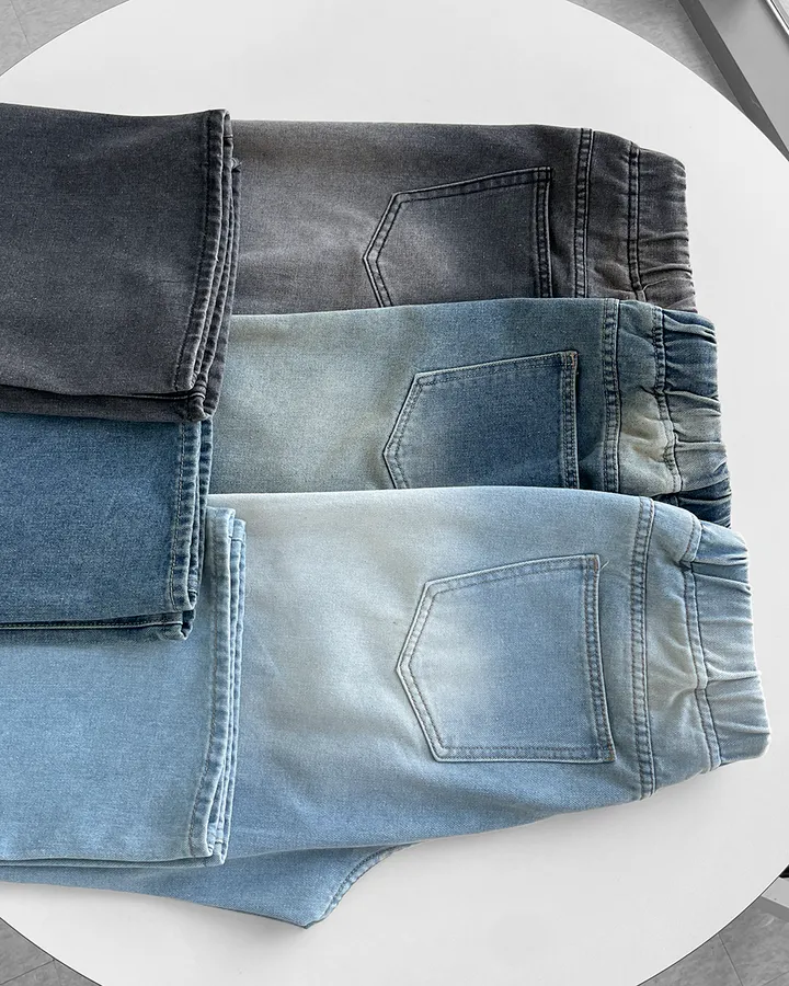 [~2XL] 마블 소프트 워싱 허리 밴딩 와이드 일자핏 데님 팬츠 바지 상세 이미지 55