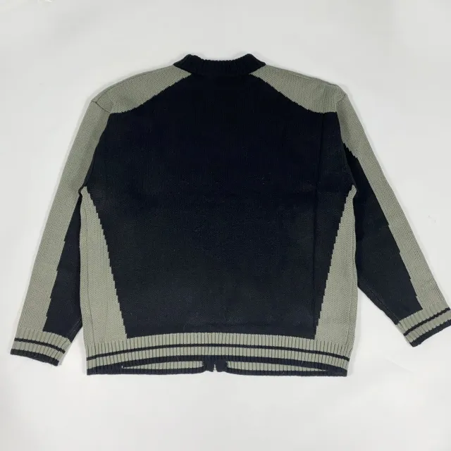 [~3XL] 빈티지 힙무드 박시니트집업💝 배색 나그랑 스트릿/투웨이 남녀공용 커플 빅사이즈 [4070] 상세 이미지 27