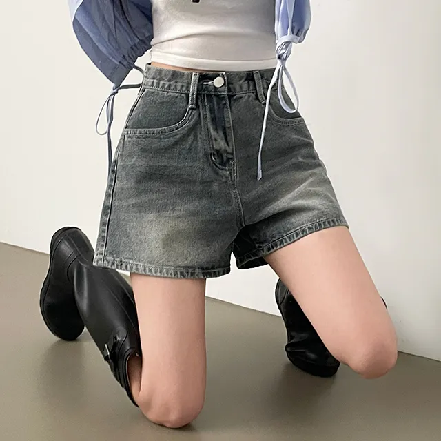 [컬러추가!/~2XL까지/made] 핏극찬, 시그니처 빈티지 데님숏팬츠 청반바지 4color 상세 이미지 23