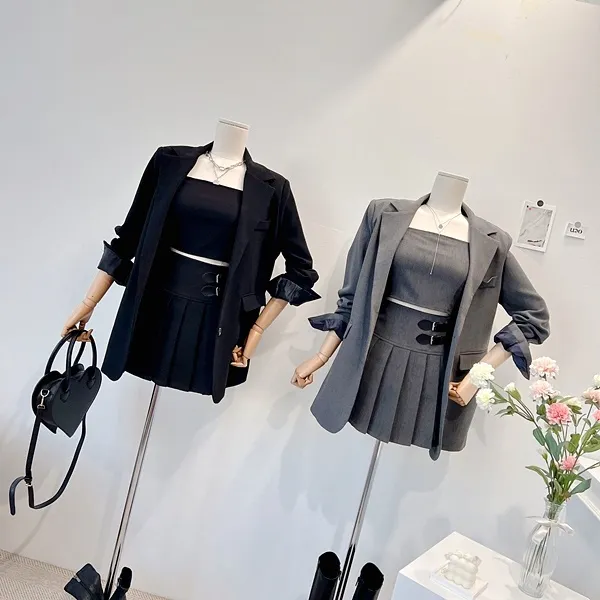 💙당일발송💙*자체제작* 뒷태여신 테일러드카라 대디자켓 버튼자켓 단추자켓 백트임 백버튼 뒷트임 오버핏자켓 슬림자켓 무지자켓 긴팔자켓 하프자켓 숏자켓 롱자켓 봄자켓 봄아우터 하객룩 상세 이미지 6