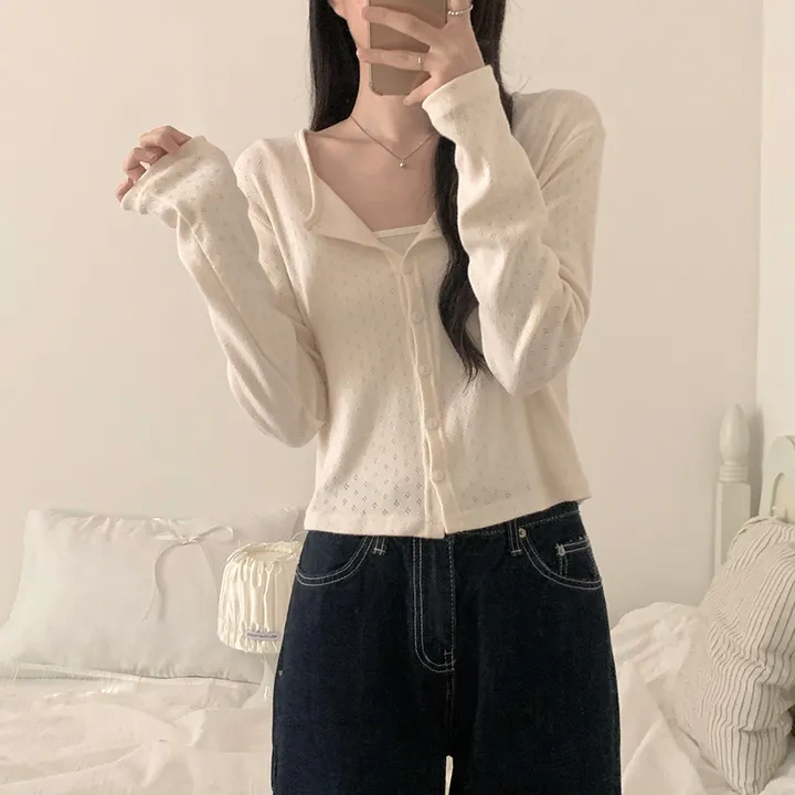 로로 펀칭 가디건 (8color) 상세 이미지 33