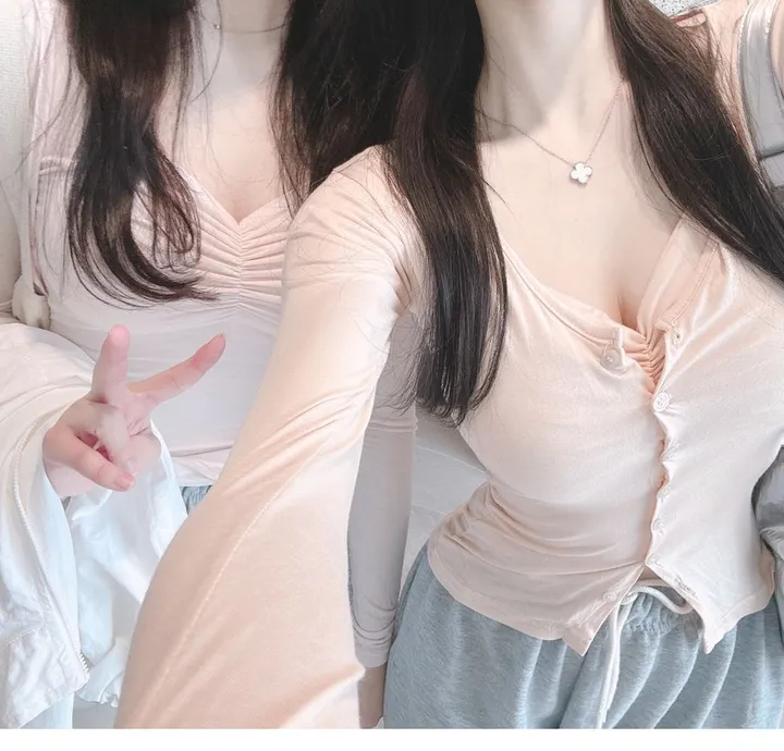 자체제작💙[물먹청초st인간청순녀💧]투명촉촉 실키 쫀쫀스판 기본가디건 상세 이미지 48