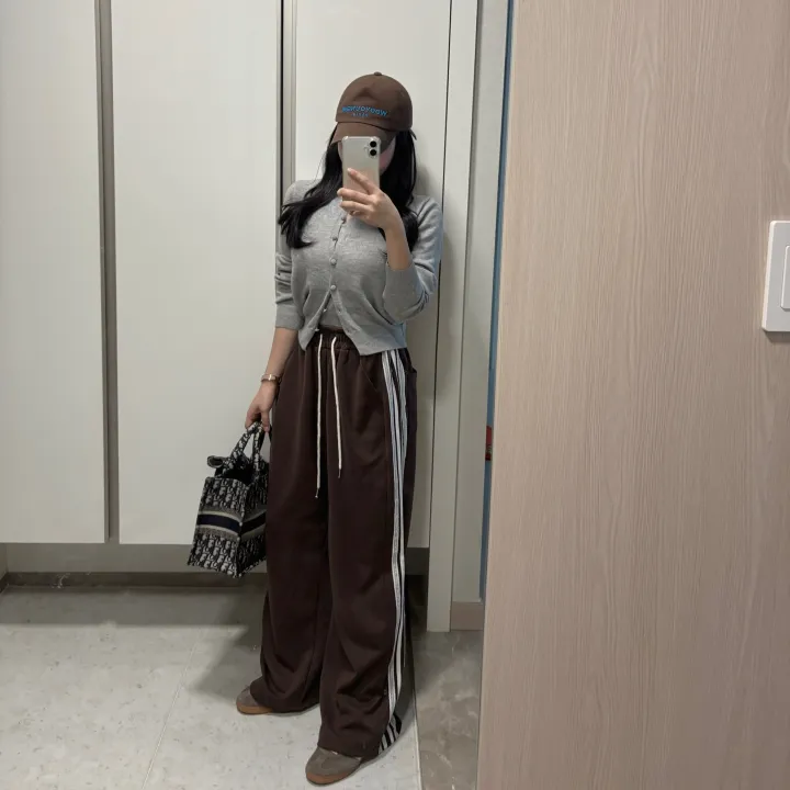 (컬러추가)토브 콩단추 니트 가디건&나시 세트   *라운드,트임,기본,데일리,무지 상세 이미지 9