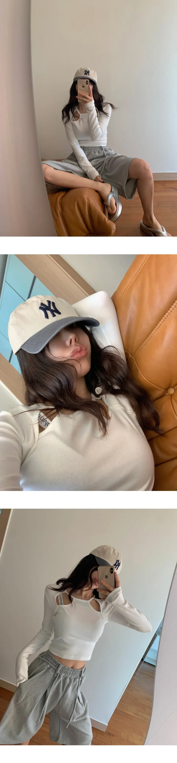 LA/NY 배색볼캡 상세 이미지 4