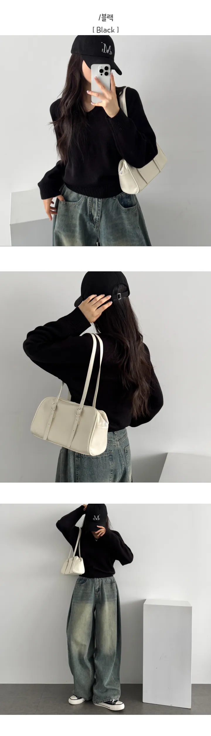 [파스텔컬러감*봄신상🤍] 개강룩, 부드러운 루즈핏 브이넥 니트 - 7color 상세 이미지 26