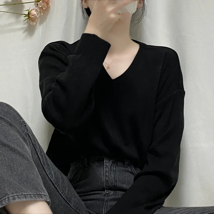[1000장돌파💛/니트맛집/] V넥 베이직 기본 니트 10color 상세 이미지 64