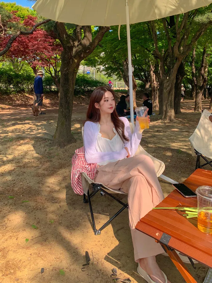 [묶음할인🎁간절기🤎롱&숏/진짜강추ㅠ] 아이스 바스락 나일론 썸머 카고 와이드 트레이닝 팬츠 하이웨스트 밴딩 봄 츄리닝 바지 냉장고 벚꽃룩 꽃놀이룩 개강여신 6COL 상세 이미지 28