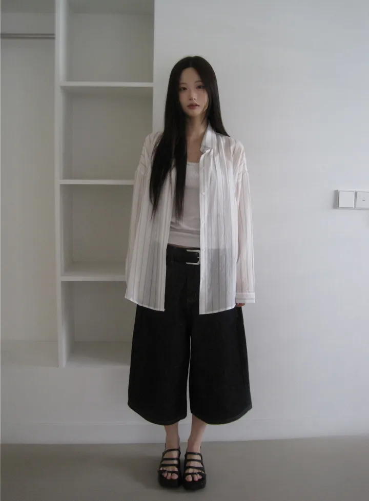민소매 모델 착용 이미지-S1L35