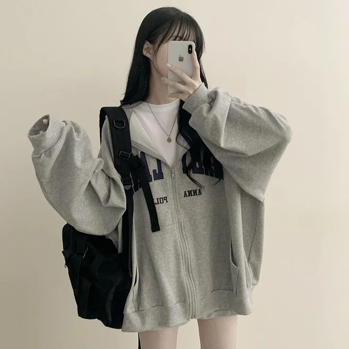 [기모선택/리얼왕오버핏!] 안아주고 싶은핏, 레터링 왕박시 벌룬 아방핏 후드집업 개강룩 캠퍼스룩 상세 이미지 17