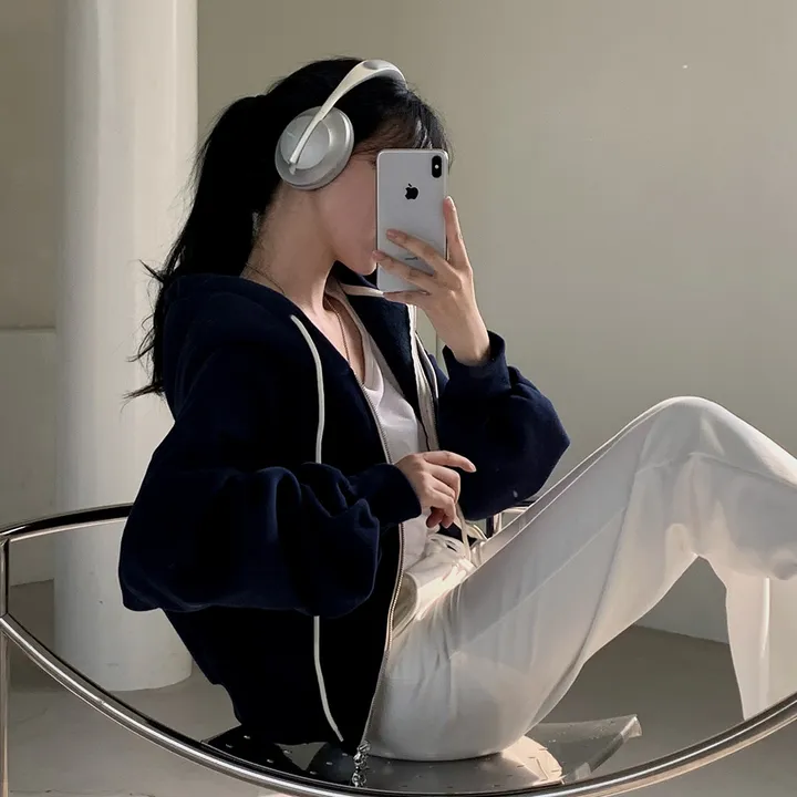 [완전인기✨/백염컬러 당일출고!] 자체제작 크치Made 꿈에 나온 핏, 투웨이 양기모 크롭 후드집업 ver 아우터 자켓 - zipup 상세 이미지 130