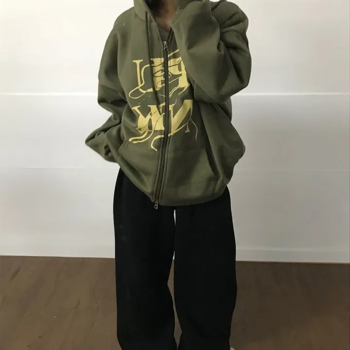 (기모선택/국내)Punk Two way Hooded zip-up - 3color 상세 이미지 23