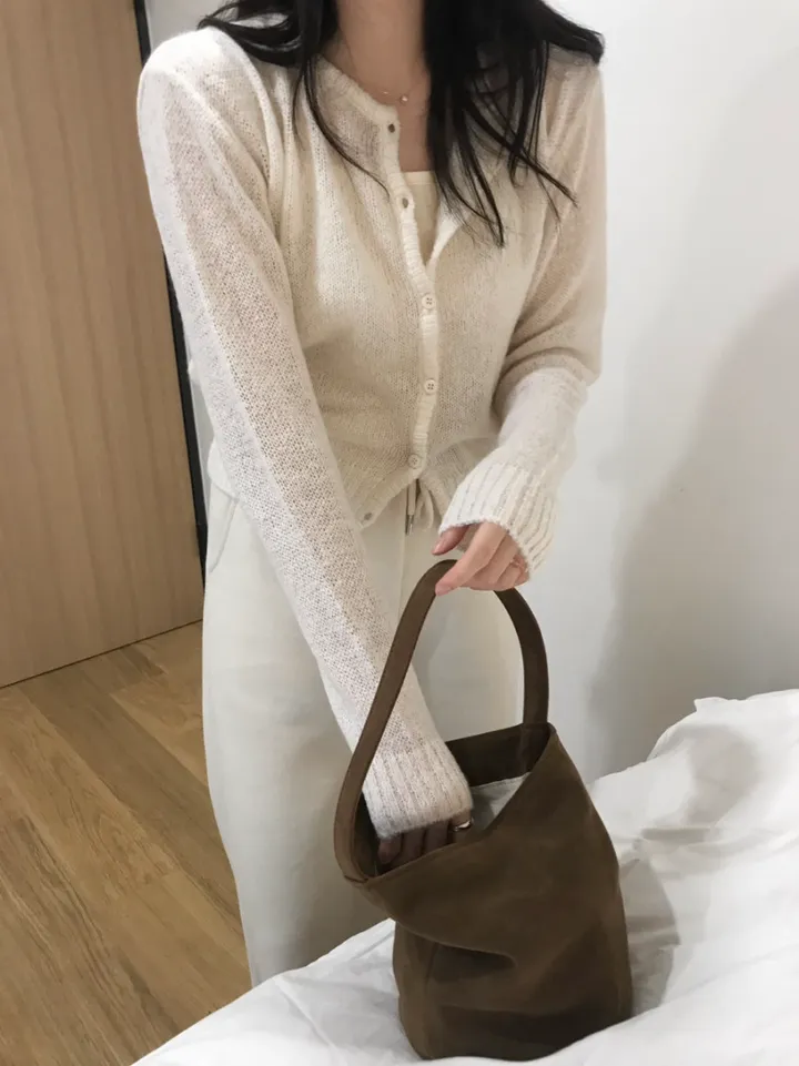 빈스 모헤어 라운드 가디건 (3color) 상세 이미지 11
