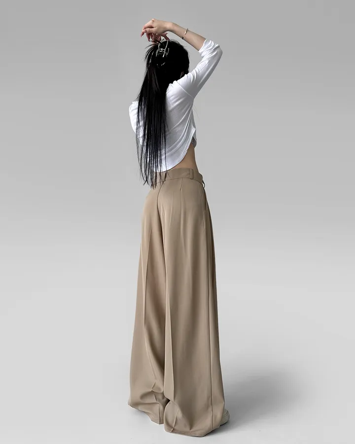 [4계절템/숏,롱/~2XL] 올리브유 메가 통 와이드 더블 핀턱 사계절 슬랙스 상세 이미지 54