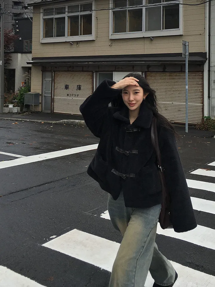 [왕따뜻🤎몽글몽글 *떡볶이코트* 양털 떡볶이자켓 겨울자켓 연말룩] 몽실양털떡볶이코트 상세 이미지 57