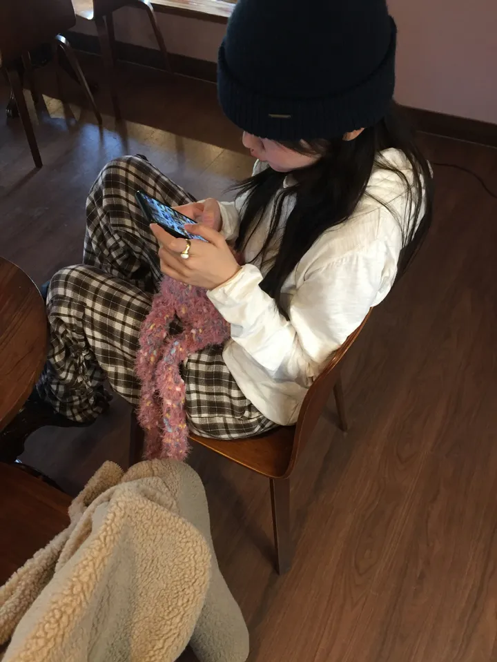 쿠크 하이넥 크롭 양털 점퍼 (4c) 상세 이미지 39