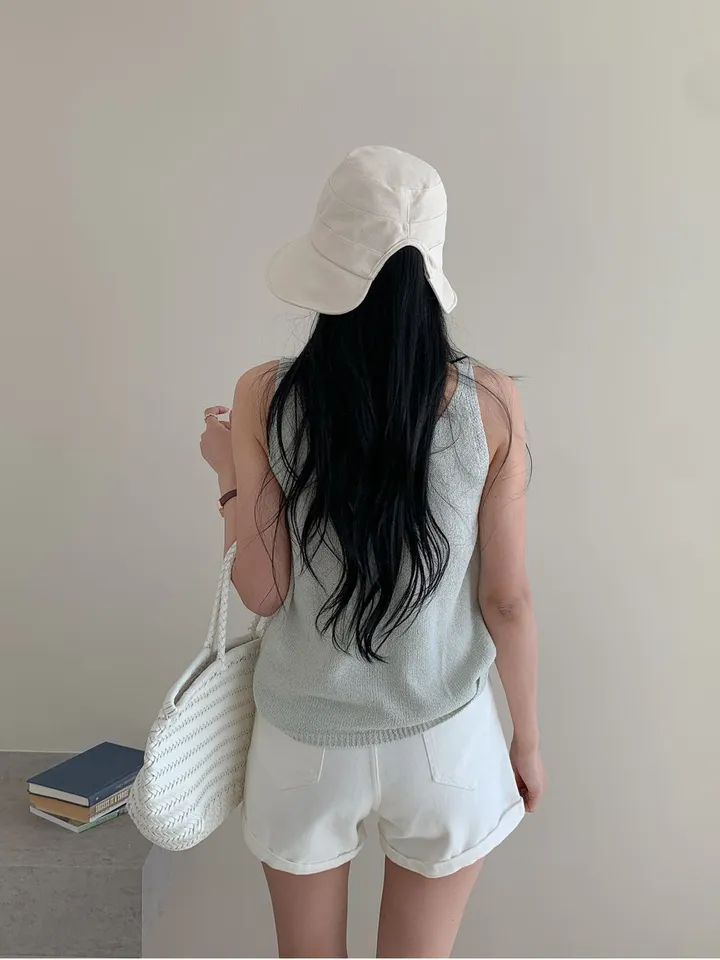 [당일✨여름모자] 델리 린넨  끈 버킷햇 3color 상세 이미지 15