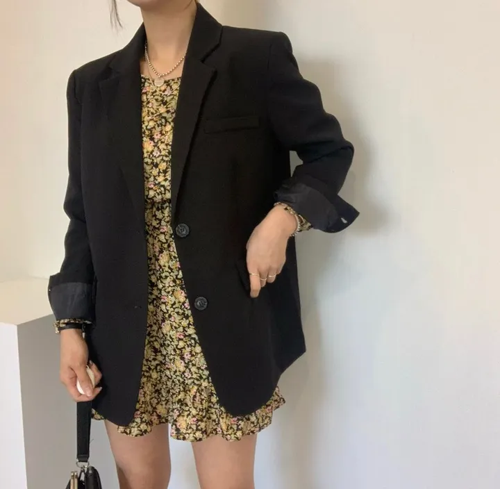 누적판매3000장! [4col] 데일리핏 핏예쁜 루즈핏 버튼 자켓 상세 이미지 3