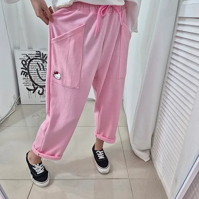 [~99SIZE]캐릭 자수 밴딩배기팬츠 상세 이미지 19