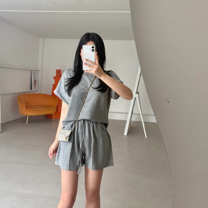 안입은듯 시원한 썸머 마실 반바지 세트  *투피스,숏팬츠,캡소매,롤업,여름내내,데일리 상세 이미지 11