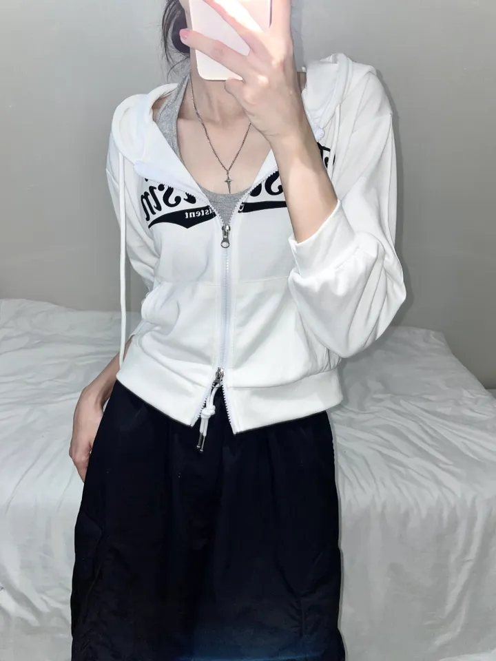 위스콘 세미크롭 투웨이 후드집업 (4color) 상세 이미지 5