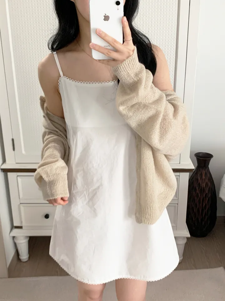 [보송/여리핏☁️] 바스 모헤어 가디건 (5color) 봄가디건/여름옷/데일리룩/데이트룩/벚꽃/나들이룩/핑크/니트/피크닉룩 상세 이미지 42
