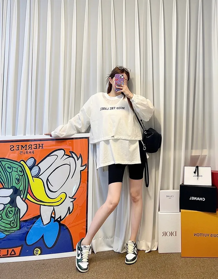 [최저가/당일발송/44-77/요가복/트레이닝/군살커버/힙업/뺴뺴로핏/짱짱/쫀쫀/임산부복/편안함/숏/쫀득/노라인/데일리/스판/쫄바지/속바지] 바이커쇼츠 하이웨스트 타이즈 3부 레깅스 상세 이미지 18