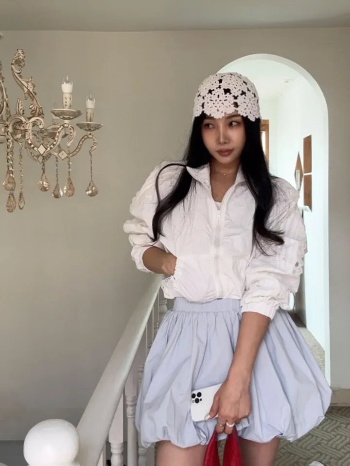 간절기 화이트레이스라인점퍼 상세 이미지 15