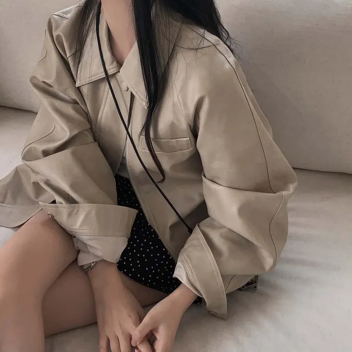 [고퀄리티] 자체제작 #크치Made 매트 이프온리 스프링 나그랑 레더 자켓 - jk 상세 이미지 20