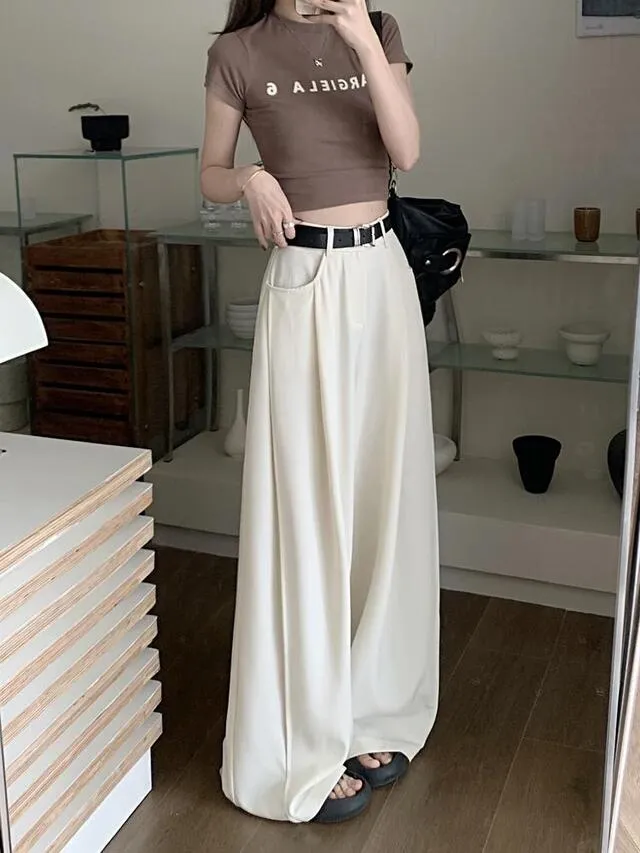 [S~4XL] 짐빔 와이드팬츠 여리여리핏 투핀턱 슬랙스 뒷밴딩 맥시 와이드 핀턱 봄 여름 슬랙스 밴딩팬츠 빅사이즈 정장바지 루즈핏 하이웨스트 상세 이미지 25
