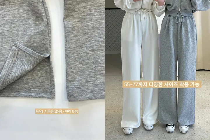 [숏/롱 ❣️원단미침❣️] 쿠디보 와이드 팬츠 상세 이미지 16