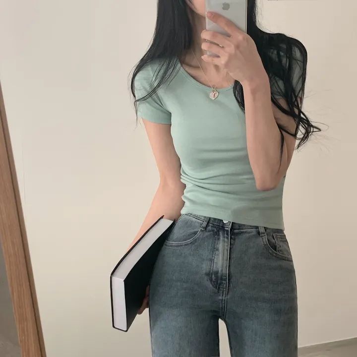 [1+1추가할인🤍/13컬러] 데일리 기본 유넥 반팔티 상세 이미지 33
