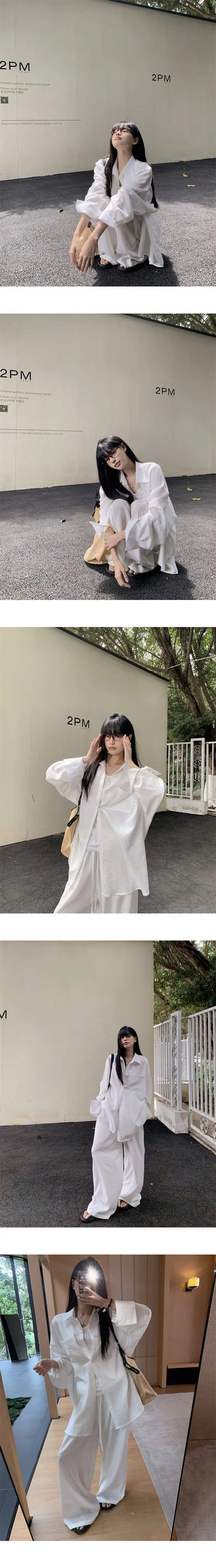 [강추❣️남여공용] 라보 루즈핏 셔츠+와이드팬츠 세트 상세 이미지 10