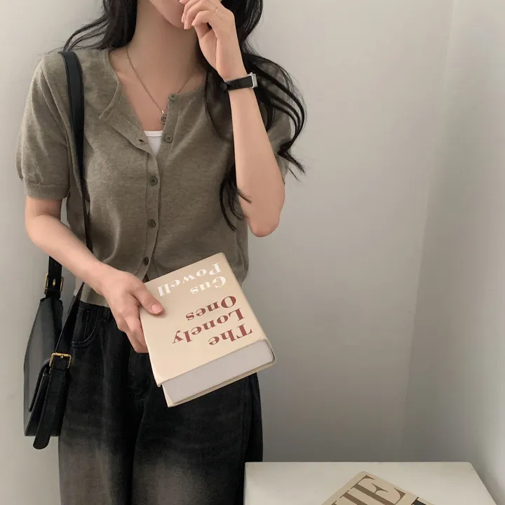 [고급여름원단/데일리] 시원한, 뱀부 반팔 니트가디건 - 7color 상세 이미지 19
