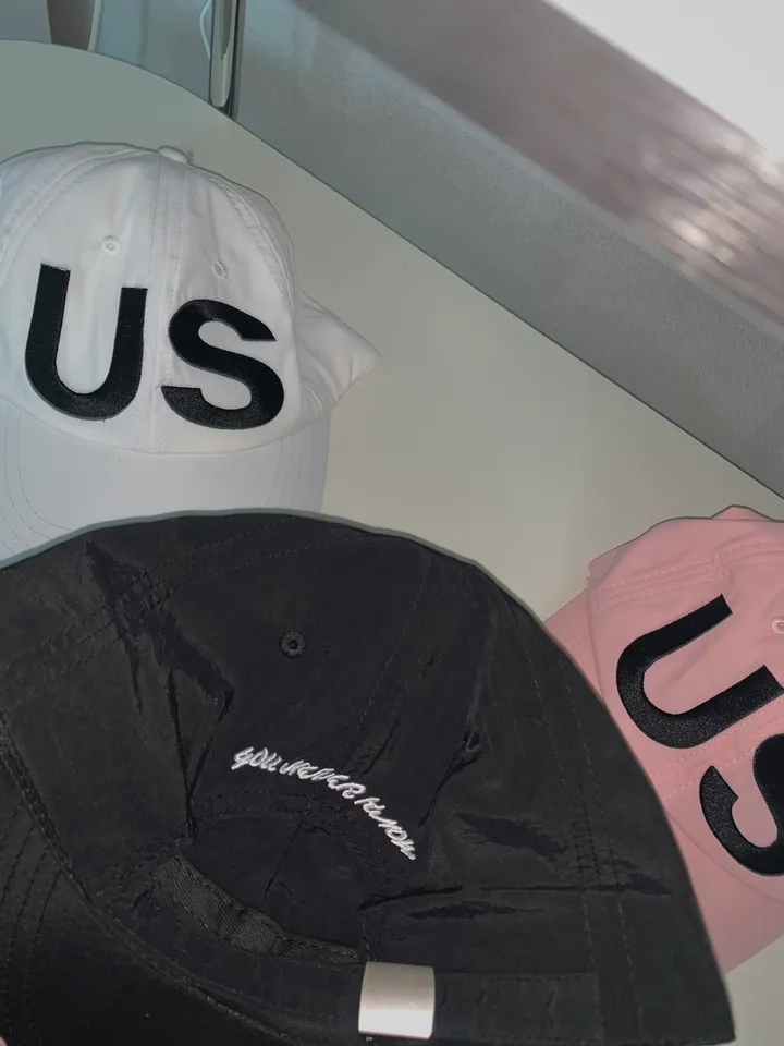 [소두만들어주는핏🩷🩷!/도링룩단독💌] US 레터링 볼캡 캡모자 유니크 힙한 모자 (3color) 상세 이미지 6