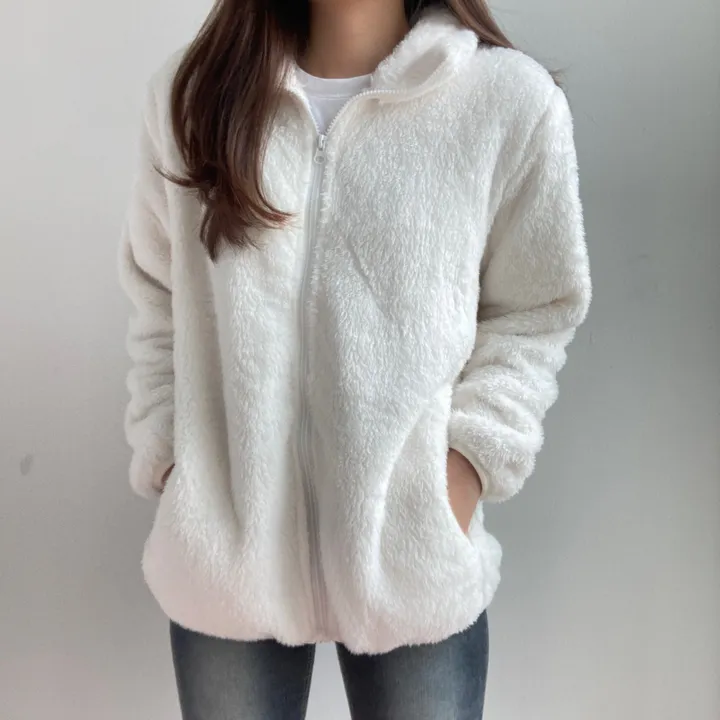 [L,XL~당일출고*/2개구매할인!] 양털 도톰 부드러운 후리스 집업 따뜻한 플리스 집업 (6color) 상세 이미지 4